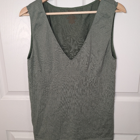 Sage green, stretchy, merona tank top, XL - Picture 1 of 4